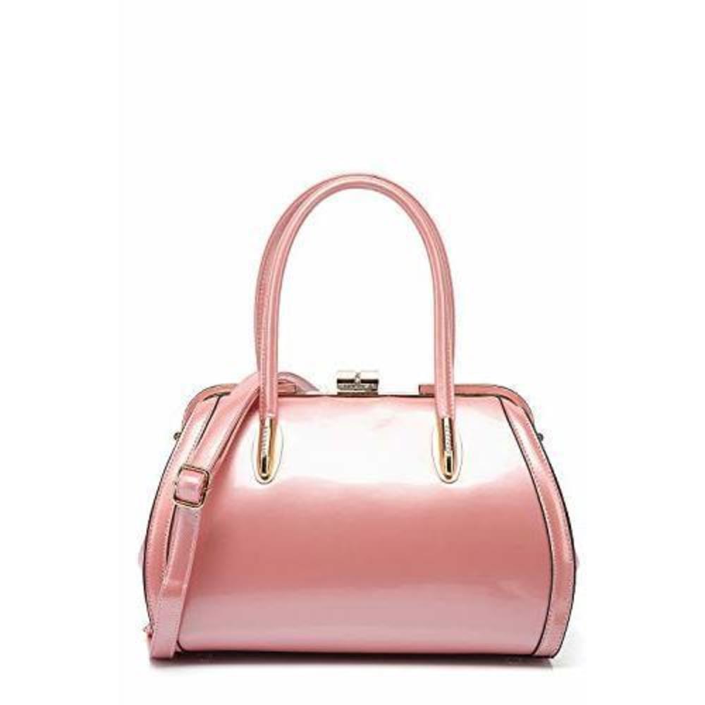 Mkf Crossbody Satchel Crossbody Bags For  Patent Pu Textured Satchel Bag